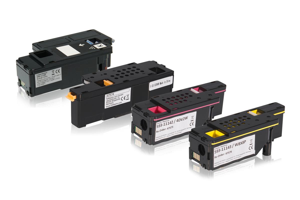 Multipack kompatibel zu Dell 593-11140 / DC9NW enthält 1xBK, 1xC, 1xM, 1xY