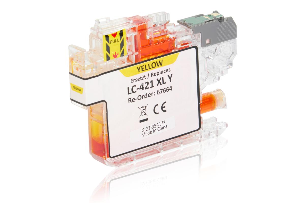 Kompatibel zu Brother LC-421 XL Y Tintenpatrone gelb
