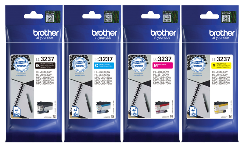 Original Brother LC3237 Tintenpatrone Multipack