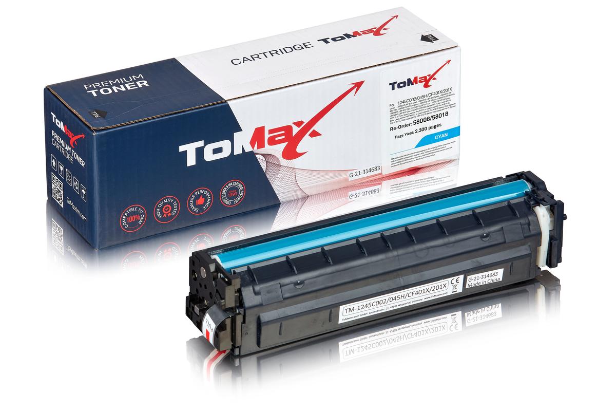 ToMax Premium ersetzt Canon 1245C002 / 045H Toner, cyan