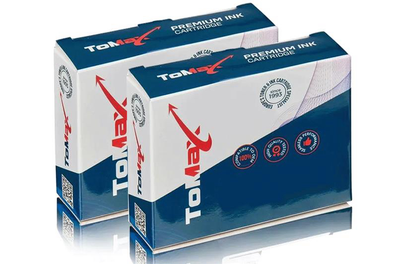 ToMax Sparset ersetzt Canon 6443B001 / CLI-551BKXL + PGI-550PGBKXL enthält 2 x Tintenpatrone