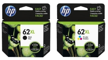 Original HP Patronen 62 XL Set Schwarz + Color