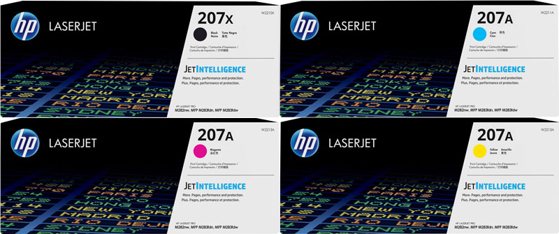 Original HP 207X + 207A Toner Multipack