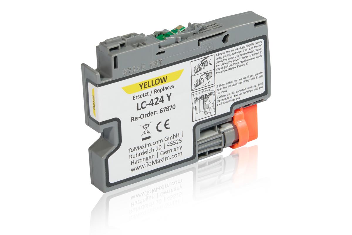 Kompatibel zu Brother LC-424Y Tintenpatrone, gelb