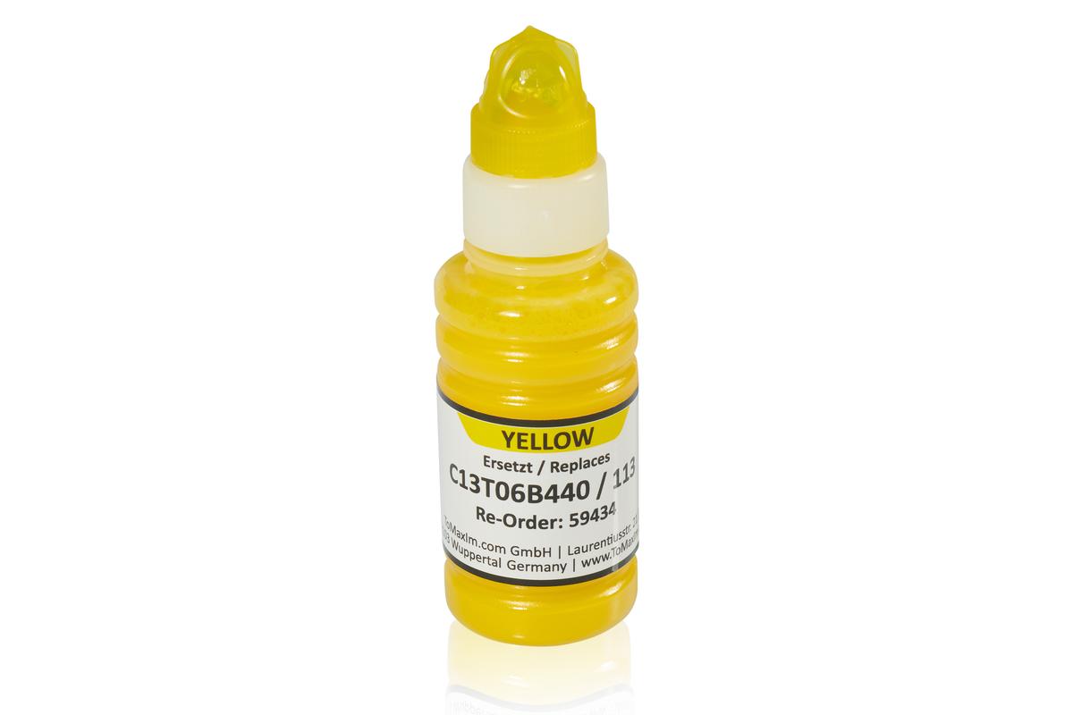 Kompatibel zu Epson C13T06B440 / 113 Tintenflasche, gelb