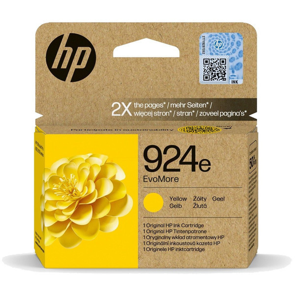 Original HP 4K0U9NE / 924E Tintenpatrone gelb
