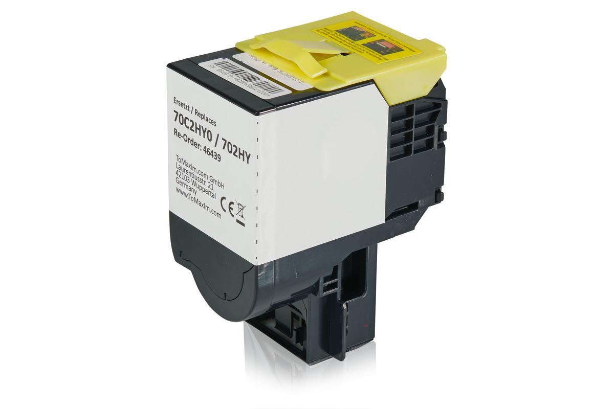 Kompatibel zu Lexmark 70C2HY0 / 702HY Tonerkartusche, gelb