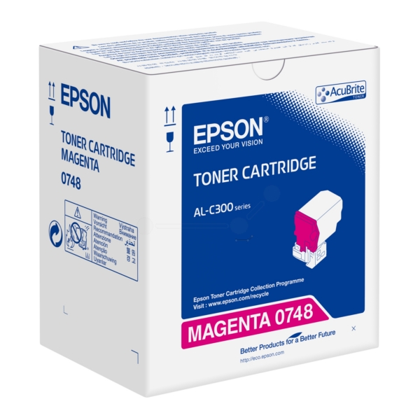 Original Epson C13S050748 / 0748 Toner magenta