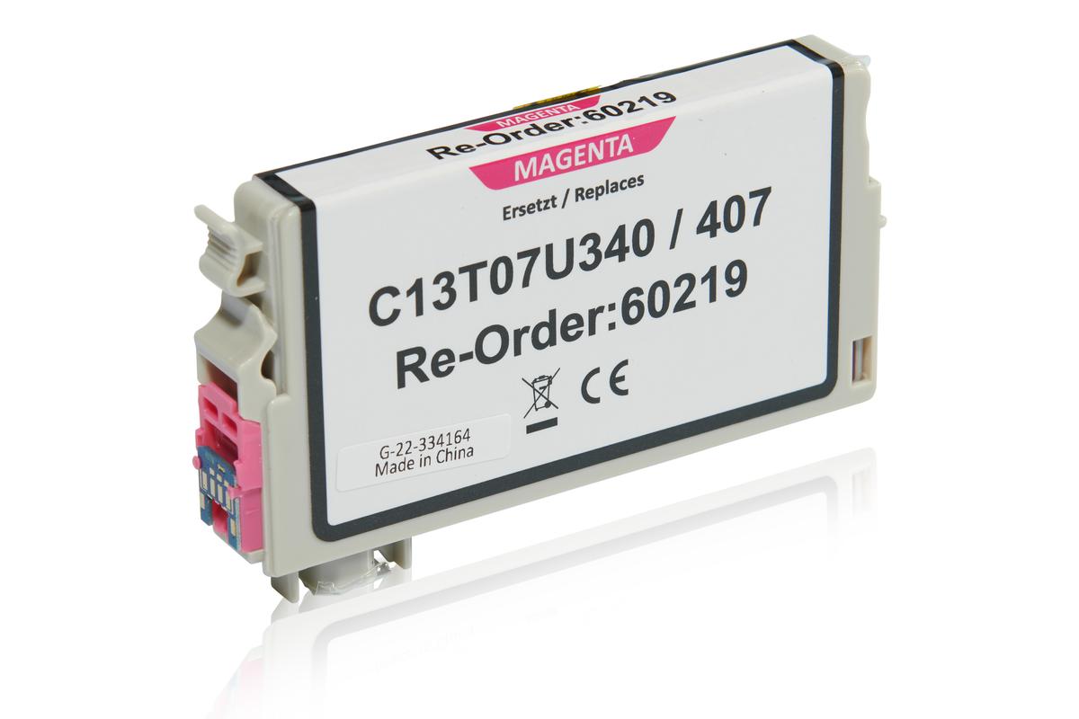 Kompatibel zu Epson C13T07U340 / 407 Tintenpatrone, magenta
