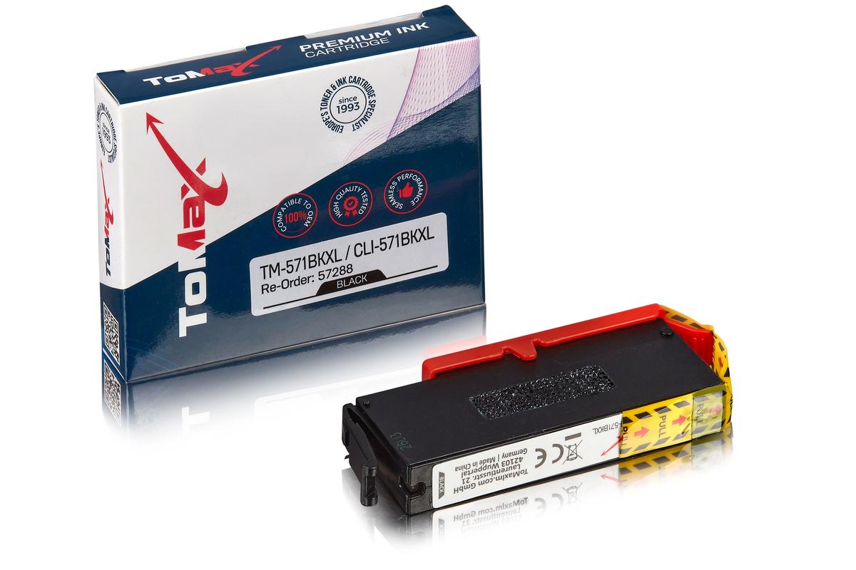 ToMax Premium ersetzt Canon 0331C001 / CLI-571BKXL Tintenpatrone, schwarz