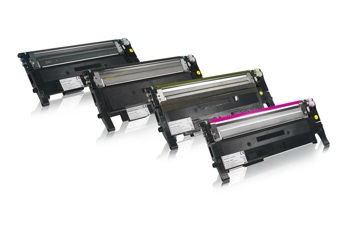 Multipack kompatibel zu HP W2070A / 117A enthält 1xBK, 1xC, 1xM, 1xY