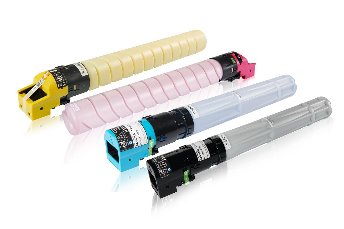 Multipack kompatibel zu Konica Minolta AAV8150 / TN-328 enthält 4x Tonerkartusche