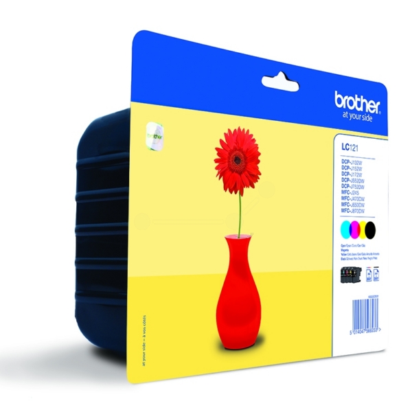 Original Brother LC121VALBPDR Tintenpatrone Multipack