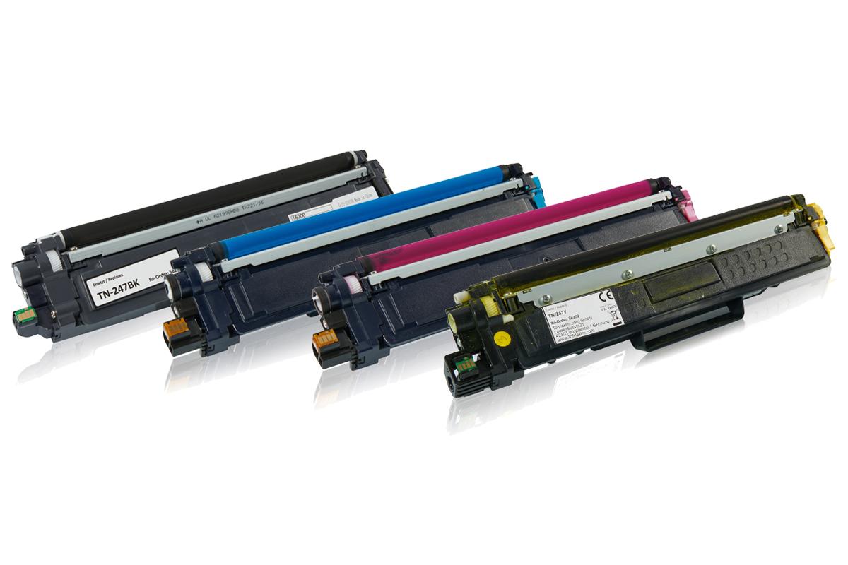 Multipack kompatibel zu Brother TN-247 CMYK enthält 4x Tonerkartusche