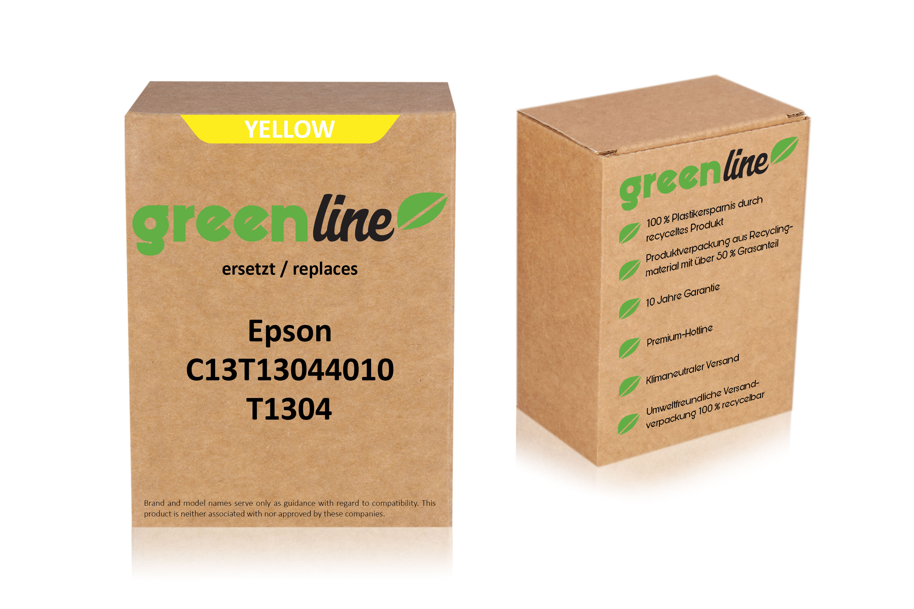 greenline ersetzt Epson C13T13044010 / T1304 Tintenpatrone, gelb