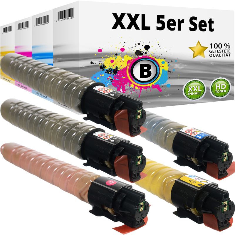 Multipack Kompatibel zu Ricoh 842382 enthält 5x Toner