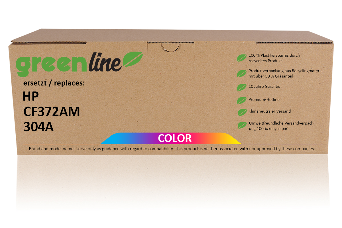 greenline ersetzt HP CF 372 AM / 304A Tonerkartusche, multipack