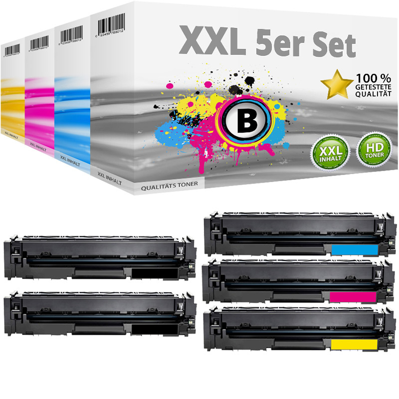 Multipack Kompatibel zu HP 207X W2210X enthält 5x Toner