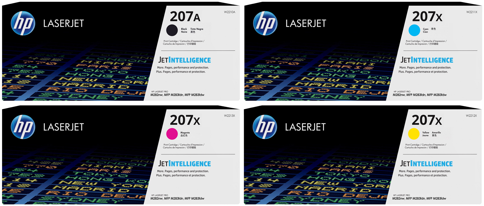 Original HP 207X W2210A Toner Multipack