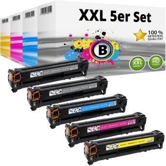 Multipack kompatibel zu HP 125A / CB54X enthält 5x Tonerkartusche