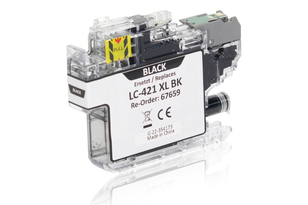 Kompatibel zu Brother LC-421 XL BK Tintenpatrone, schwarz