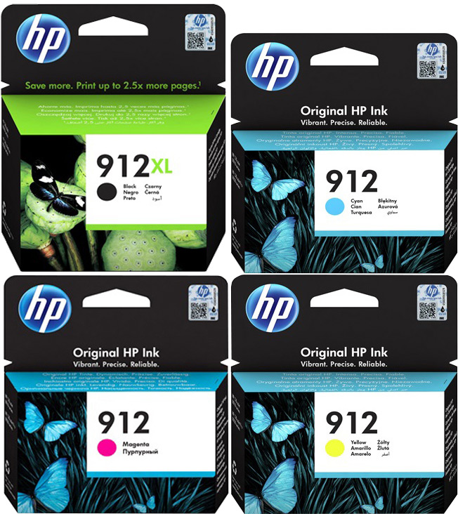Original HP 912 XL + 912 Tinte Multipack