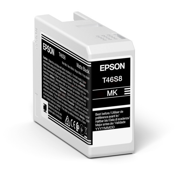 Original Epson C13T46S80N / T46S8 Tintenpatrone schwarz matt