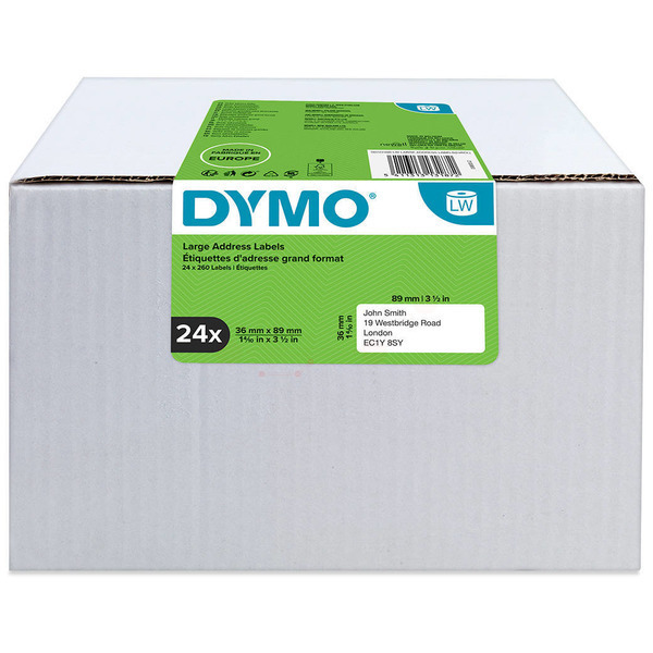 Original Dymo 13187 / S0722390 DirectLabel-Etiketten