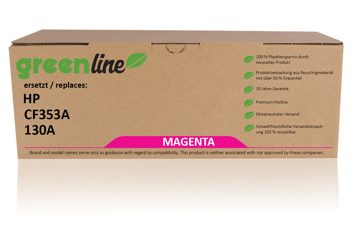 greenline ersetzt HP CF 353 A / 130A Tonerkartusche, magenta