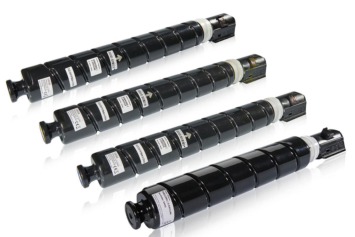 Multipack kompatibel zu Canon 0481C002 / C-EXV51BK enthält 4x Tonerkartusche