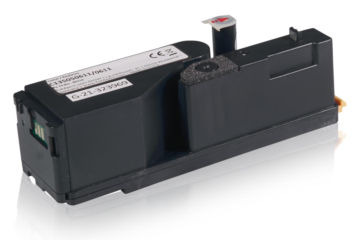 Kompatibel zu Epson C13S050611 / 0611 Tonerkartusche, gelb