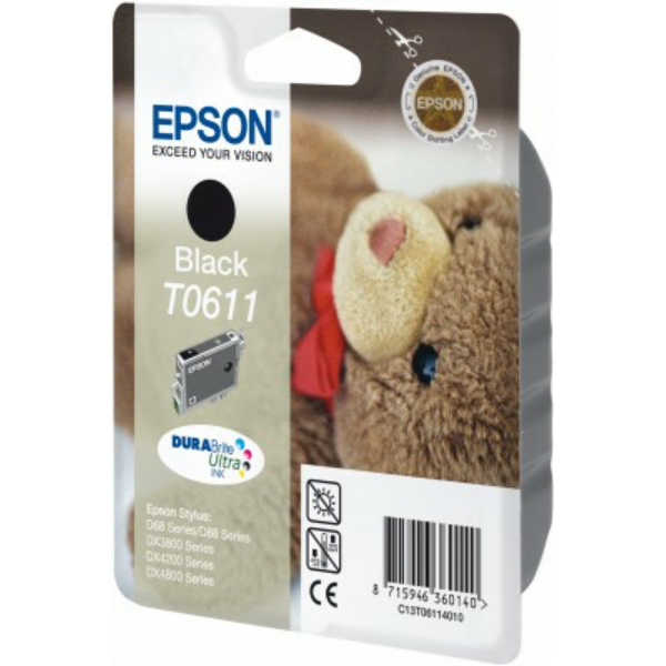Multipack Kompatibel zu Epson C13T06114010 / T0611 enthält 10x Tintenpatrone
