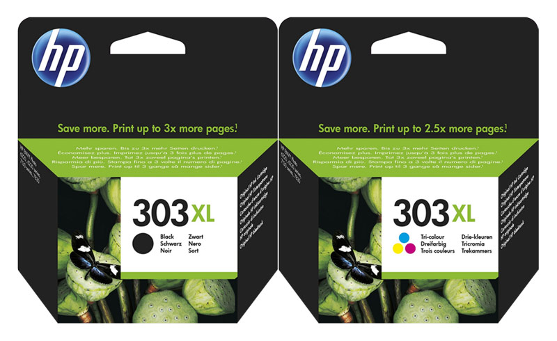 Original HP 303 XL T6N03AE + T6N04AE Tinte Multipack
