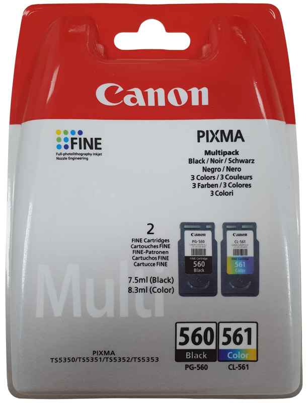 Original Canon PG 560 + CL 561 Tinte Multipack
