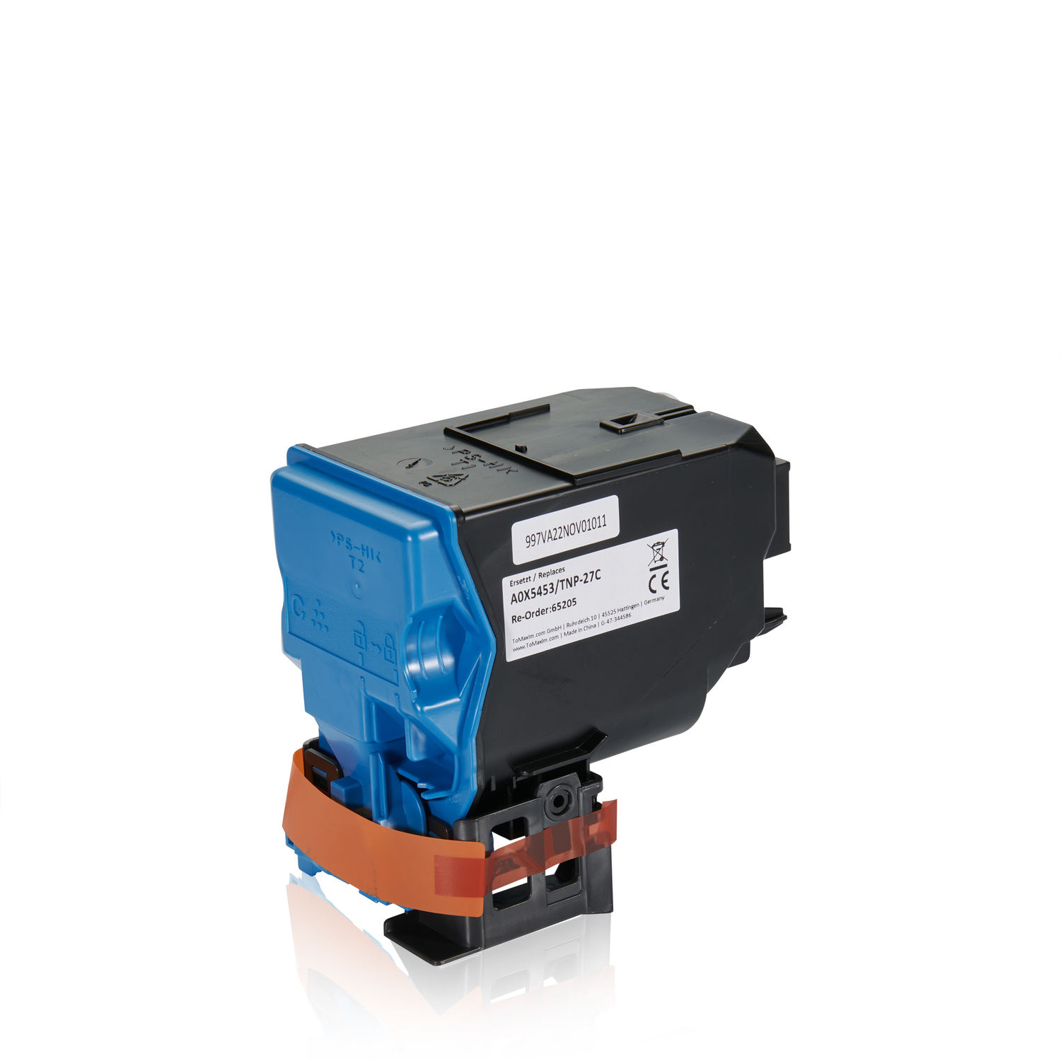 Kompatibel zu Konica Minolta A0X5453 / TNP-27 C Tonerkartusche, cyan