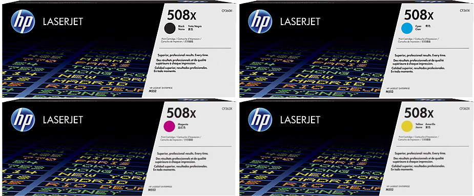Original HP 508X / CF360X Toner Multipack