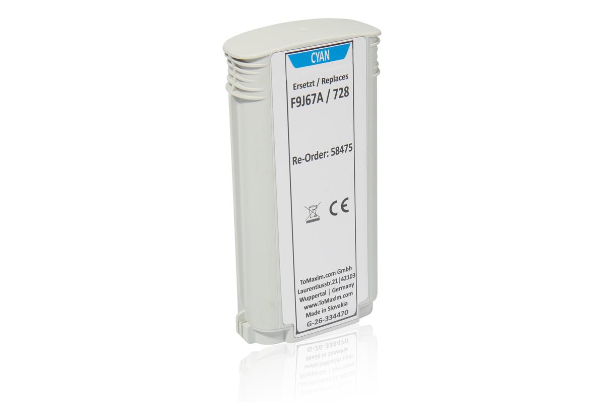 Kompatibel zu HP F9J67A / 728 Tintenpatrone, cyan